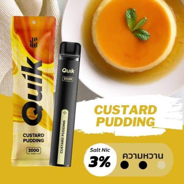 ks quik 2000 puffs custard pudding