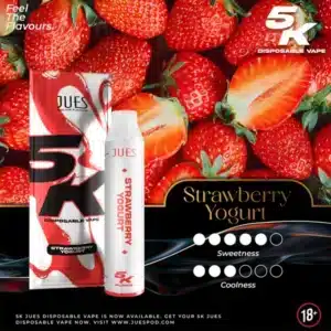 jues 5000 puff strawberry yogurt
